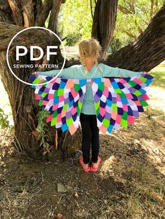 Hey, I found this really awesome Etsy listing at https://www.etsy.com/listing/731904747/bird-wings-bird-feathers-pretend-play Pdf Sewing Patterns Kids, Bird Wings Costume, Wings Bird, Parrot Costume, Halloween Costume Kids, Insect Unit, Book Costumes, Owl Costume, Kids Carnival