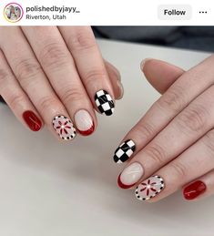 Quick Nails, Quick Nail, Checkered Nails, Girl Time, Ideas Nails, Fall Nails, Dream Nails, Nail Inspiration