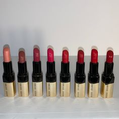 8 Bobbi Brown Luxe Lip Color Pink Sand, Tawny, Hibiscus, Hot Rose Retro Red, Red Velvet, Parisian Red, Russian Doll Used - Sanitized (Best For Depotting) Disassembling My Kit Final Sale See Photos For Exact Item + Sizes Authentic Items Price Firm; Bundle For Discount Fast Shipper All Sales Final/No Returns Seller Is Not Responsible For Formula! See Photo For Condition Price Frim Please *All Sales Are Final, Customer Agrees To This When Purchasing The Item, See Pictures Value Color, Red Russian, Bobbi Brown Makeup, Brown Makeup, Russian Doll, Pink Sand, Lip Color, Makeup Lipstick, Bobbi Brown