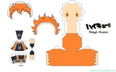 the paper doll is made to look like an orange haired girl with long hair and black pants