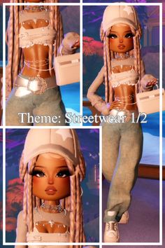 Dti Baddie Outfits Ideas, Dti Outfits Streetwear, Dti Theme 2014 Vibes, Street Wear Dti Outfit, Funny Dress To Impress Outfits, Dti Theme Instagram Model, Dress To Impress Instagram Model Theme, Dti Baddie Outfit Theme