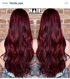 Vibrant Red Hair, Dark Red Hair Color, Cherry Hair, Dark Red Hair, Hair Color Shades