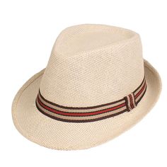 Season:Spring   Fall,Summer; Gender:Men's; Quantity:1pcs; Style:1920s Fashion,Streetwear,Casual,Stylish; Hats Category:Fedora Trilby Hat,Sun Hat,Straw Hat; Occasion:Holiday,Outdoor clothing,Going out,Daily; Material:Polyester; Function:Sunscreen,Breathability; Pattern:Plain; Design:Braided; Front page:FF; Listing Date:02/09/2023; Head Circumference:58 Retro Brown Hat Bands For Summer, Brown Retro Summer Hat Bands, Vintage Brown Hat Bands For Summer, Retro Wide Brim Sun Hat For Summer, Retro Wide Brim Summer Hat, Vintage Brown Straw Hat For Summer, Fitted Brown Hat For Summer, Fitted Brown Summer Hats, Retro Summer Vacation Straw Hat