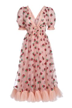 Turner Dress, Lirika Matoshi, Strawberry Dress, Fairy Dress, Short Mini Dress, Dress Silhouette, Evening Party Dress, 여자 패션, Belle Epoque