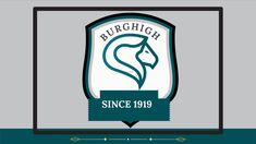 the logo for burchich since199, with an arrow pointing to it