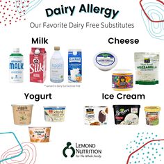 dairy allergys are shown in this poster