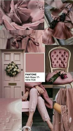 pantone's color of the year is pink, with an image of a woman sitting in a chair