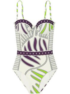 white/multicolour abstract pattern print stretch-design built-in underwire bra moulded cup adjustable spaghetti straps Be mindful to try on swimwear over your own garments. White Underwire Swimwear With Straps, White Underwire Swimwear With Adjustable Straps, White Underwire Lined Swimwear, Dress Reference, Bohemian Wedding Guest, City Dress, White Swimsuit, Swim Wear, Summer Beach Wear