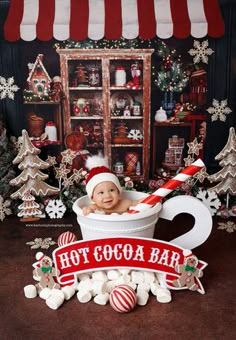 Christmas Backdrop Ideas, Cocoa Stand, Cobblestone Road, Cocoa Tree, Hot Cocoa Stand, Snow Decorations, Christmas Photo Shoot