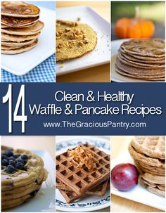 14 Clean Eating Waffle & Pancake Recipes. Yum! Clean Eating Waffles, Healthy Waffle, Waffle Iron Recipes, Healthy Waffles, Bday Dinner, Clean Breakfast, Waffle Maker Recipes, Power Breakfast