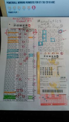 the winning numbers for this game are posted on a piece of paper with chinese writing