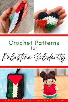 crochet patterns for valentine's day and other holiday crafts that are easy to make