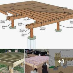 an image of the construction process for a deck