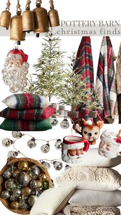 a collage of christmas items and decorations