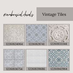 the different types of decorative tiles for walls and flooring in various styles, sizes and colors