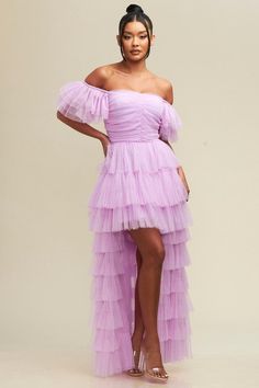 Ruffle Lavendar Dress, Ruffled Maxi Dress, Ruffle Maxi Dress, Evening Dresses Long, Long Maxi Dress, Evening Dress, Long Dress, Off Shoulder, Evening Dresses