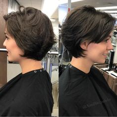 Thick Hair Cuts, Thick Wavy Hair, Bob Hairstyles For Thick, Short Hairstyles For Thick Hair, Best Short Haircuts, Short Bob Haircuts, Penteado Cabelo Curto, Short Pixie Cut, Haircut For Thick Hair