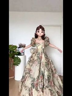 Lady French Floral Print Puff Sleeve Prom Cocktail Split Dresses Long Ball Gowns | eBay Split Dresses, Split Long Dress, French Floral, Split Dress, Dresses Long, Ball Gown, Puff Sleeve, Ball Gowns, New Dress