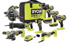 a group of power tools sitting next to each other