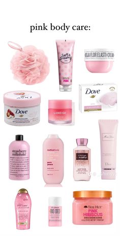 Pink Body Care, Girly Items, Pink Products, Teen Advice, Bath And Body Works Perfume, Perfect Skin Care Routine