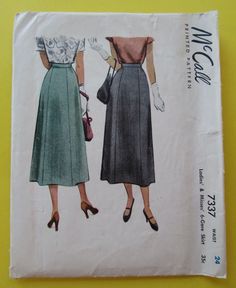 Paneled Skirt Pattern, Vintage Skirt Pattern, Gore Skirt, Retro Sewing Patterns, Gored Skirt, Classic Skirts, Chic Skirts, Paneled Skirt, Motif Vintage