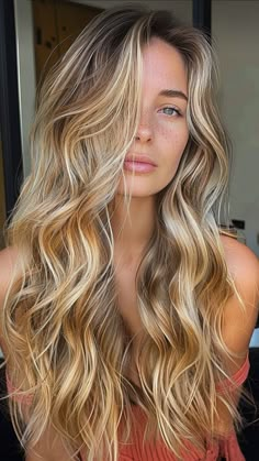 Money Piece Golden Blonde, Blonde Highlights For Fair Skin, Golden Summer Blonde, Golden Blonde Baylage, Sunshine Blonde Hair, Warm Summer Blonde Hair, Golden Hair Color Honey, Sun Kissed Hair Blonde, Warm Balayage Blonde