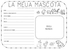 the spanish language worksheet for children to learn about animals and their names, with pictures