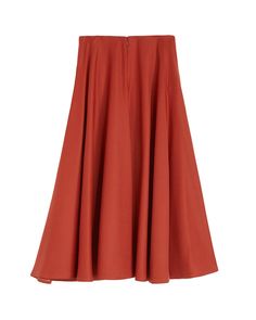 The Rounded Midi Skirt in Dark Orange by Rochas is a midi length skirt crafted with added volume for striking movement. 91% Virgin Wool 7% Nylon 2% Elastane - Solid Stretch Wool Thom Browne Shoes, Frank & Eileen, Midi Length Skirts, Dark Orange, Lifestyle Shop, Thom Browne, Modern Woman, Midi Length, Style Guides