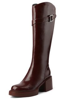 Barbas Women's Fashionable Knee High Boots | Ultrasellershoes.com – Ultra Seller Shoes Business Boots With Block Heel In Faux Leather, Faux Leather Block Heel Boots For Business, Business Faux Leather Boots With Block Heel, Leather Square Toe Platform Boots For Fall, Faux Leather Boots With Block Heel And Leather Lining, Business Boots In Faux Leather With Square Toe, Faux Leather Boots With Leather Lining And Block Heel, Leather Platform Boots With Zipper For Fall, Wide Calf Boots For Business In Fall