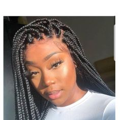 Medium Knotless Box Braids, Knotless Box Braids Wig, Black Women Cornrows, Hairstyles Everyday, Hairstyles Weave, Women Cornrows, Box Braids Wig, Medium Knotless, Knotless Box Braids