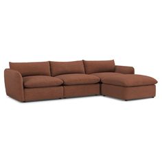 Rust Brown Reversible Sectional Sofa, Stain Repellent, Performance Fabric, Made-to-order, Coastal Design | Article Leigh Modern Furniture. Cloud kingdom, population: you. The Leigh sofa is our comfiest sofa ever, with thoughtful details that make it the perfect place to put your feet up and nap/read/watch a show/snuggle/stare into the middle distance. Three seat styles mean you can build the perfect spot to crash, and gently angled armrests make it easy to relax without immediately falling asleep. Upholstered with stain-resistant Napa fabric, the Leigh is here to help you to rest easy. Light Brown Sectional, Cloud Kingdom, Champagne Room, Design Article, Sofa Linen, Brown Sectional, Article Furniture, Sofas For Small Spaces, Comfy Sofa