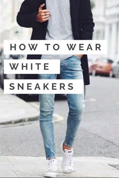 White Adidas Shoes Outfits, White Nike Shoes Outfit, Witte Sneakers Outfit, White Sneakers Outfit Men, Mens White Tennis Shoes, White Shoes Outfit Men, How To Wear White Sneakers, White Trainers Men, White Tennis Shoes Outfit