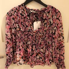 Brand New With Tags!! Beautiful Blouse From Zara Purchased Earlier This Year, Never Had A Chance To Wear It! Make Me An Offer No Spam Accts (All Attempts Will Be Reported And Blocked) Zara Feminine Multicolor Tops, Zara Floral Print Top For Brunch, Zara Feminine Floral Print Tops, Zara Floral Print Spring Tops, Feminine Zara Tops With Floral Print, Zara Floral Print Tops For Spring, Zara Floral Print Tops For Fall, Chic Zara Tops With Floral Print, Feminine Floral Print Zara Tops