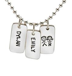 Our sterling silver hand stamped tiny tags are stackable and adorable! Choose a special name or date. Add one of our adorable symbols, including our boy/girl or doggie and kitty. Jewelry For Mom, Tiny Tags, Nbc Tv, Jewelry Tags, Name Jewelry