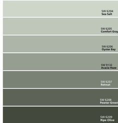 the different shades of gray paint