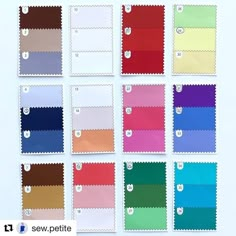 the color swatches are all different colors, and there is no image on them