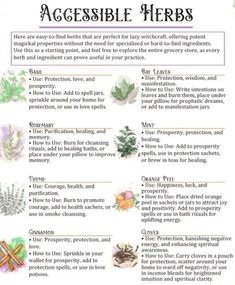 an info sheet describing how to use herbs for home remedishments and uses