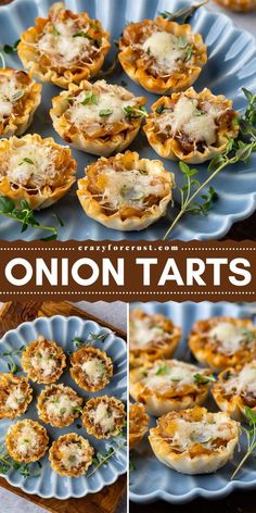 Need New Year and Super Bowl party food ideas? These onion tarts are sure to impress! Made with crispy phyllo shells, sweet caramelized onions, and melty cheese, these bite-sized treats are the ultimate Game Day menu addition. Simple, savory, and baked to perfection!