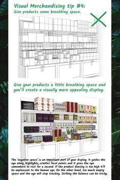 illustrations of visual merchandising tips that help with store displays. Retail Store Design Boutiques, Furniture Store Display, Retail Store Layout, Visual Merchandiser, Store Design Boutique, Visual Merchandising Displays, Store Layout