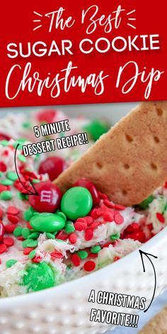 the best sugar cookie christmas dip recipe