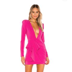 Size Xs. This Is Hotttt. Retail: $218. Sold Out Online. Fitted V-neck Mini Dress For Dinner, Pink Fitted V-neck Dress For Date Night, Flirty Fitted V-neck Dress For Night Out, Fitted V-neck Spring Dinner Dress, Fitted V-neck Dress For Spring Dinner, Spring Dinner V-neck Fitted Dress, Spring Dinner Fitted V-neck Dress, V-neck Mini Dress For Dinner, Flirty Fitted V-neck Evening Dress