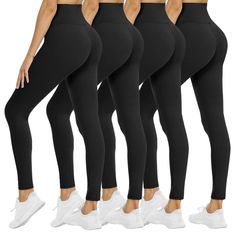 PRICES MAY VARY. 92% Polyester, 8% Spandex Pull On closure Machine Wash Cold, Tumble Dry Low Yoga Pants With Pockets, Black Yoga Pants, Warm Leggings, Athletic Workout, High Waist Yoga Pants, Athlete Workout, Black Yoga, Leggings For Women, Plus Size Leggings