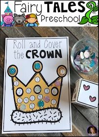 a crown and some dices on a table with the words roll and cover the crown