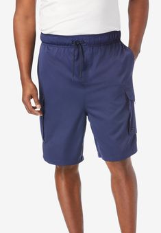 Get your beach on in these KS Island™ 8" Flex Cargo Swim Trunks. These trunks have 4-way stretch for maximum comfort and cargo pockets with Flannel Shirt Dress, Active Swimwear, Mens Scrubs, Muscle Shirts, Thermal Shirt, Swimsuits For All, Chambray Shirt, Suit Shop, Camping Shirt