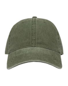 Pigment-Dyed Cap - LIGHT OLIVE GREEN - ADJUSTABLE | The Game Men's Pigment-Dyed Cap in Light Olive Green Size Adjustable | Cotton Green Military Cotton Hat, Green Cotton Military Hat, Green Dad Hat For Outdoor Spring Activities, Green Six-panel Baseball Cap, One Size, Green Six-panel Baseball Cap For Spring, Green Six-panel Baseball Cap One Size, Green Six-panel Baseball Cap, Green Casual Six-panel Baseball Cap, Green One Size Six-panel Baseball Cap