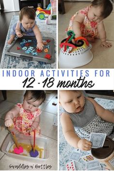 Toddler Tested & Approved Activities- Indoor busy activities for 12-18 month old babies Indoor Toddler Activities, Young Toddler Activities, Nanny Activities, Activities For One Year Olds, Infant Sensory Activities, Busy Activities, Development Activities