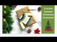 crochet sweater christmas ornament pattern