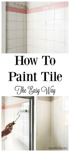 how to paint tile the easy way