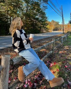 Cozy fits will always be my go-to Sweater @vestique “AUDREY15” - Fall outfit, outfit inspo, outfit inspiration, fall inspo, fall… | Instagram Cider Mill Photoshoot, Norway Fits, Winter Dinner Outfit, Uggs Outfits, Cute Thanksgiving Outfits