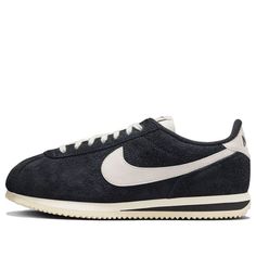 Nike Cortez Vintage 'Black Sail' FJ2530-001 Nike Vintage Shoes, Nike Cortez Vintage, Nike Cortez Black, 2025 Style, Xmas Wishlist, Classic Cortez, Limited Edition Sneakers, Men's Apparel, Nike Cortez